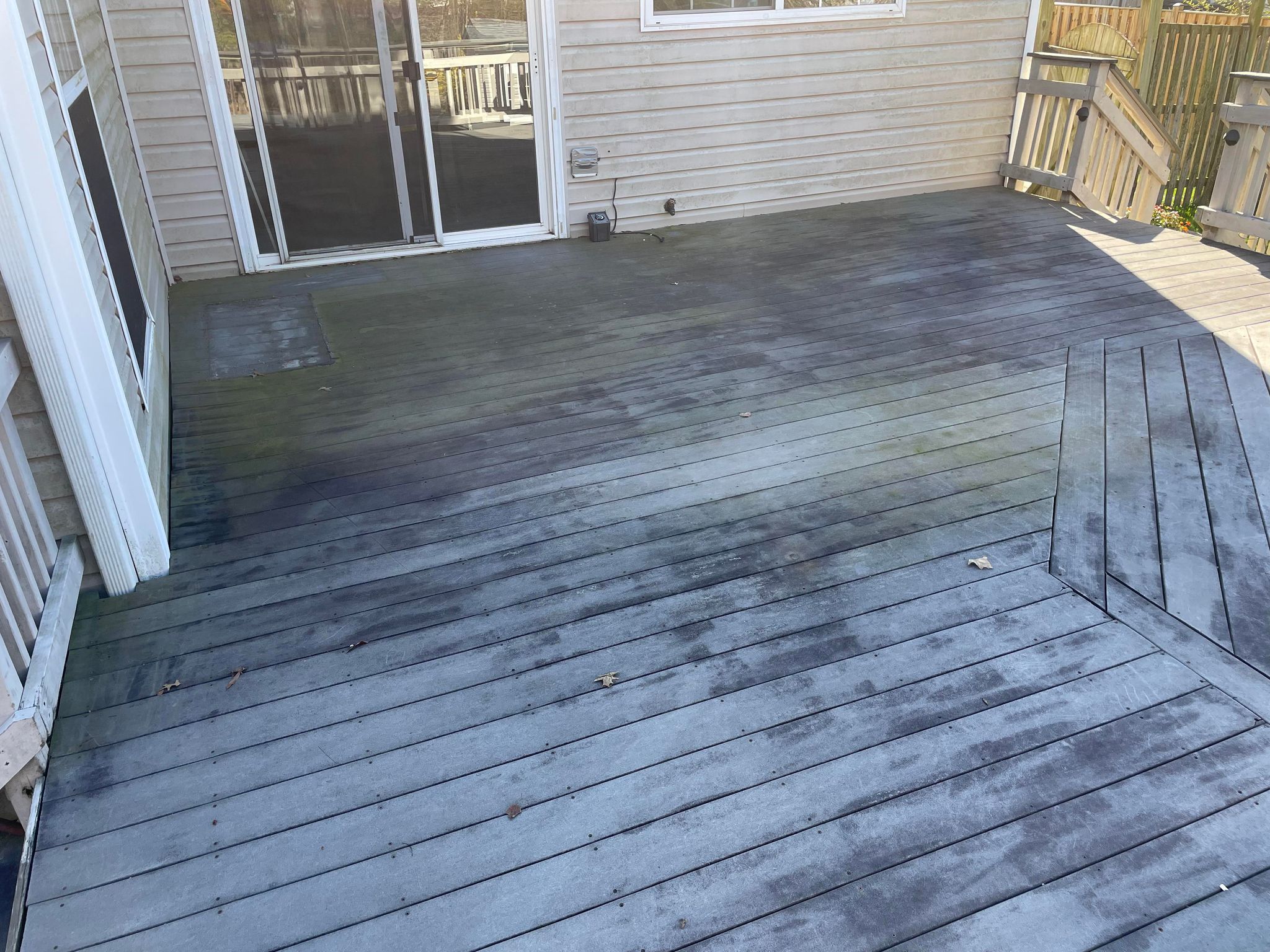 soft washed, pressure washed