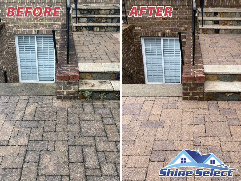 Brick paver washing