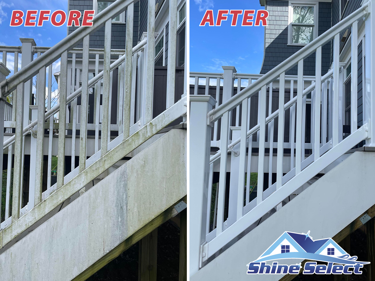 The Shine Select Power Washing Method - deck and fence cleaning Deck and fence cleaning
